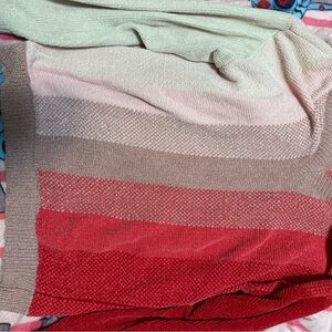 Pink Lily Colorful Striped Women's Sweater